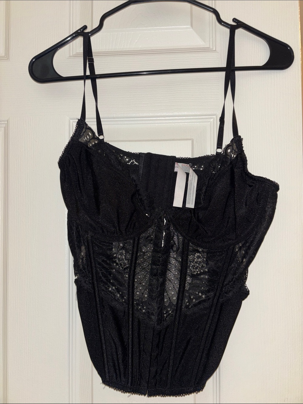 Urban Outfitters Black Lace Bustier Camisole